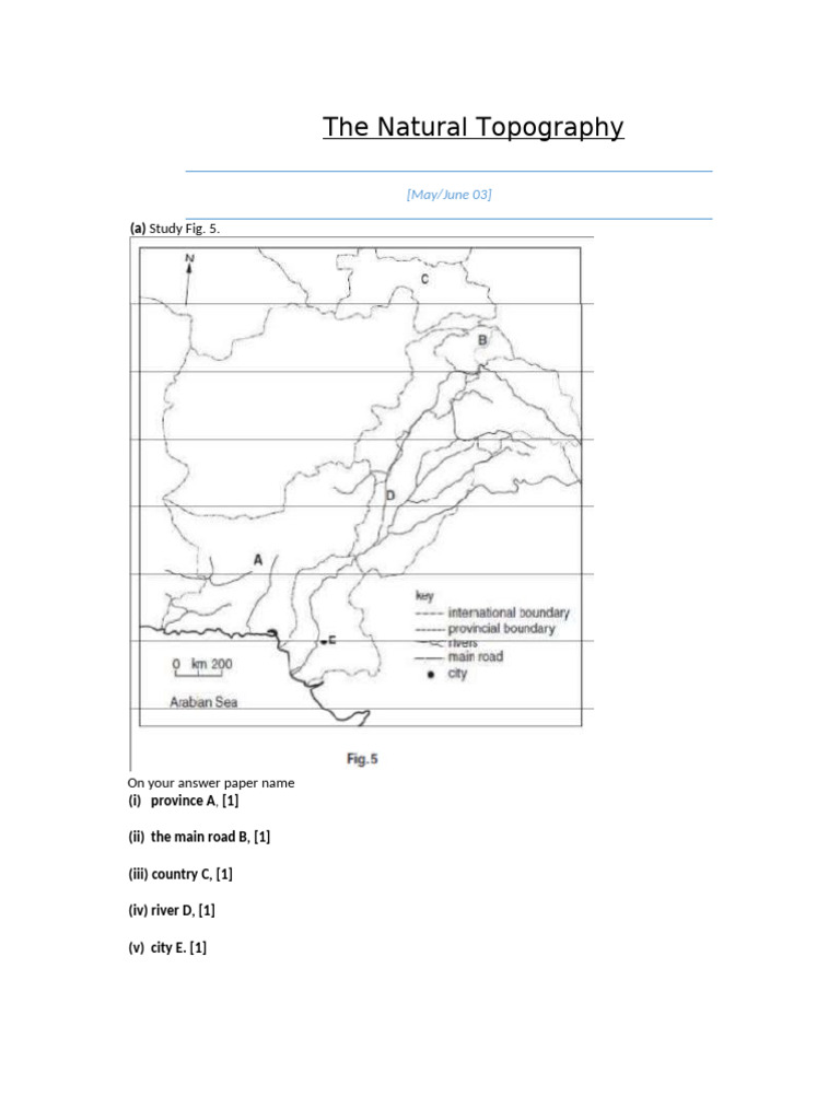 The Natural Topography | PDF | Topography | Earth Sciences