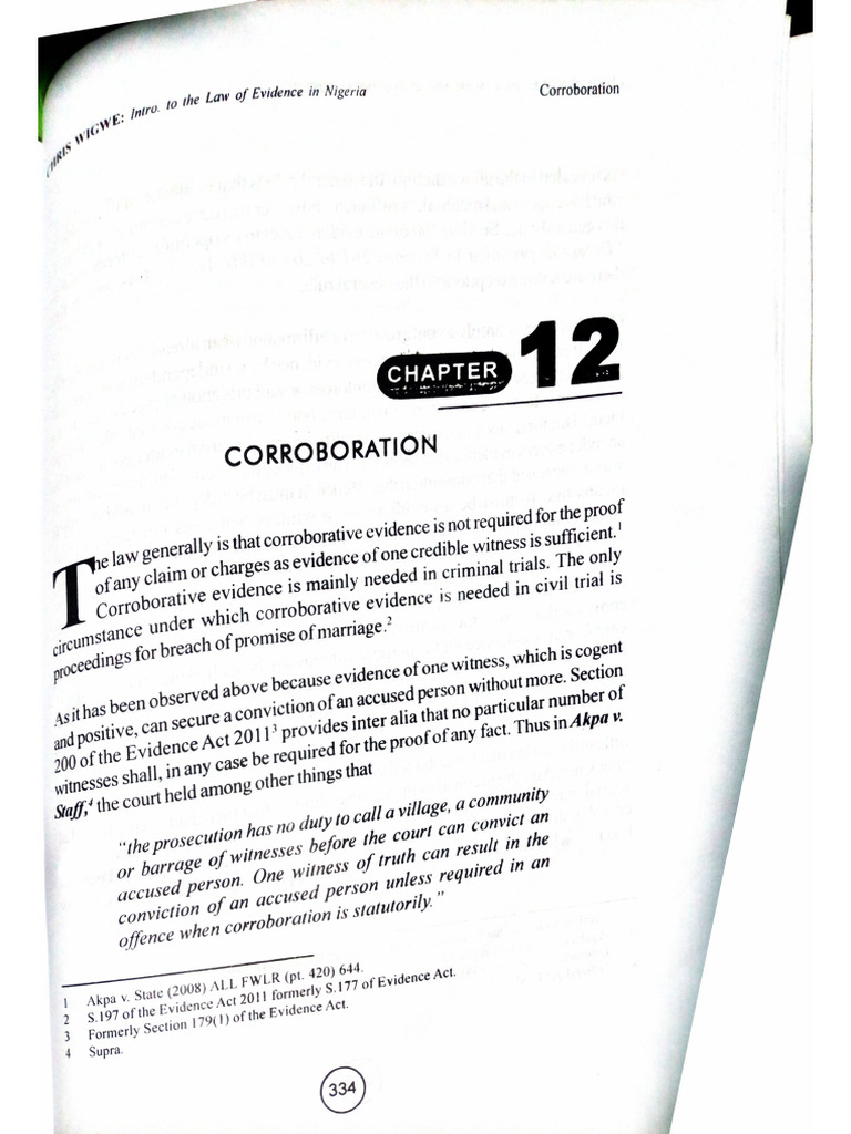 Corroboration | PDF