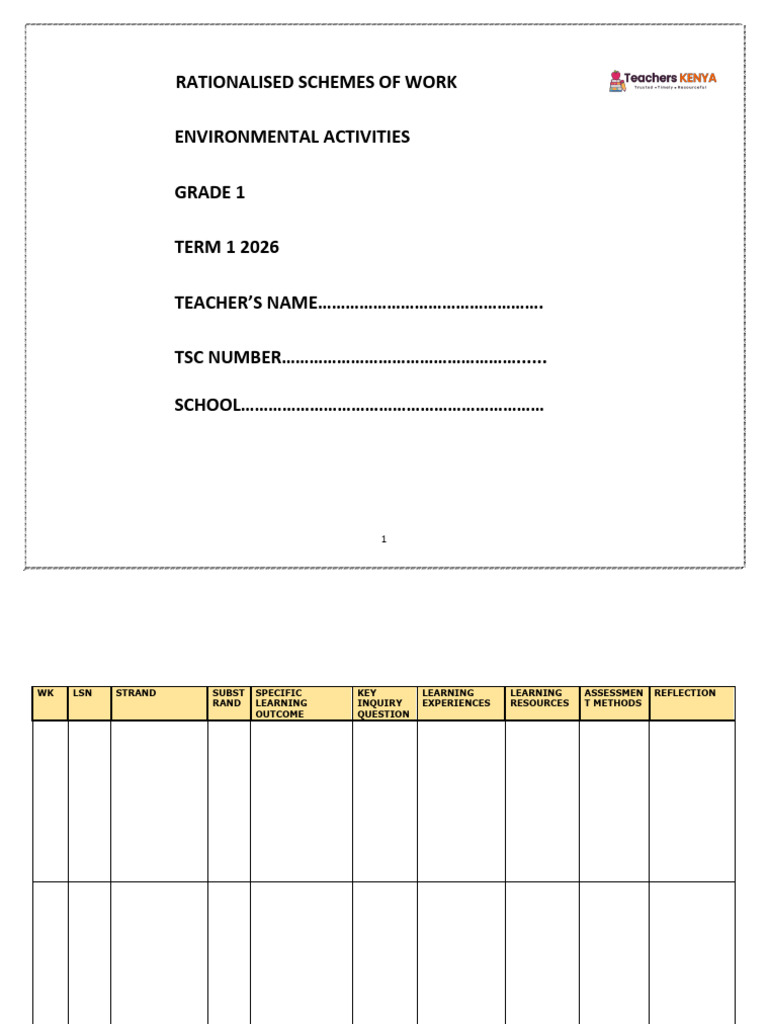 Grade 1 Environmental Activities Guide | PDF | Foods | Learning