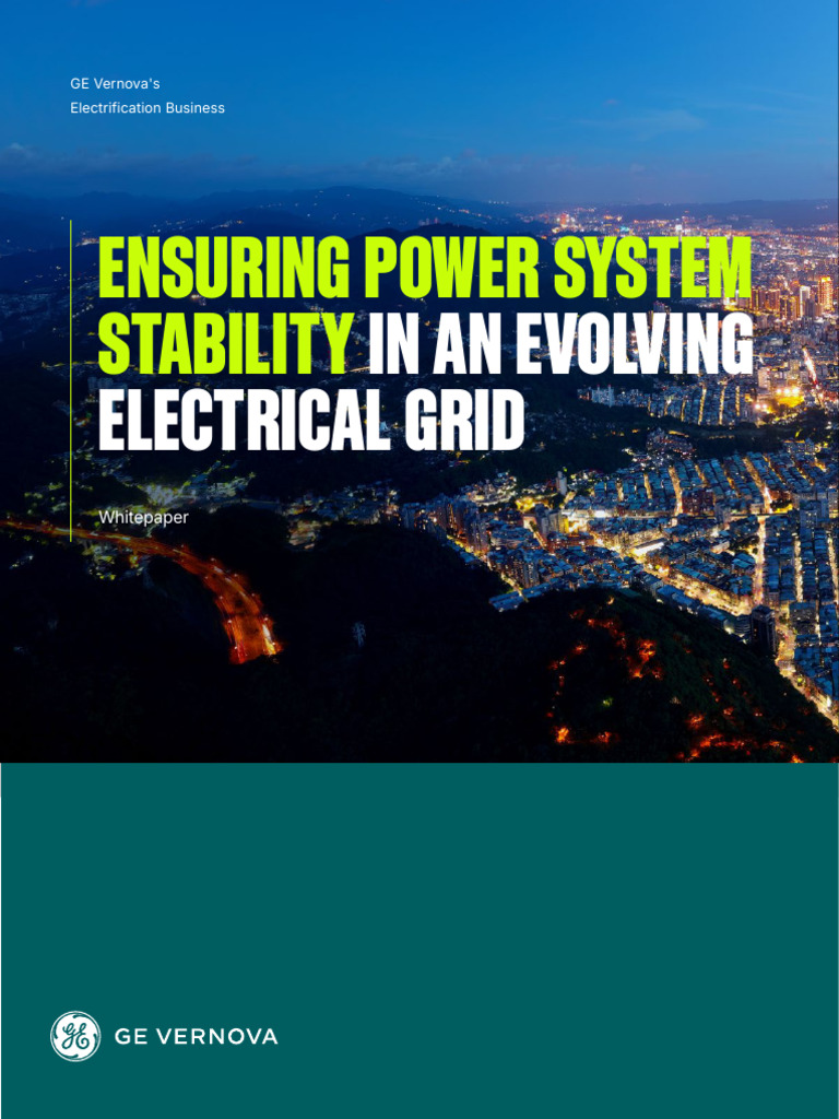 Power System Stability in Evolving Grids | PDF | Electrical Grid ...