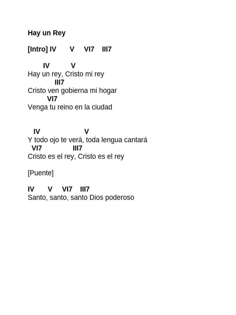Hay un Rey | PDF