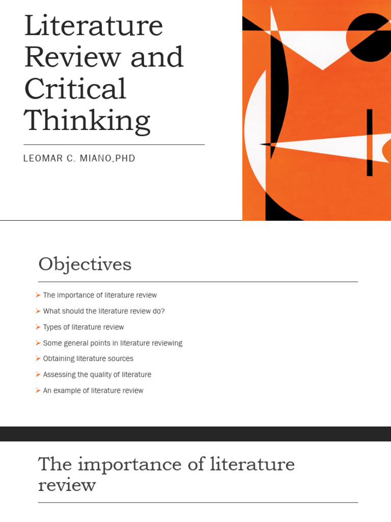 Essential Guide to Literature Reviews | PDF | Methodology | Hypothesis