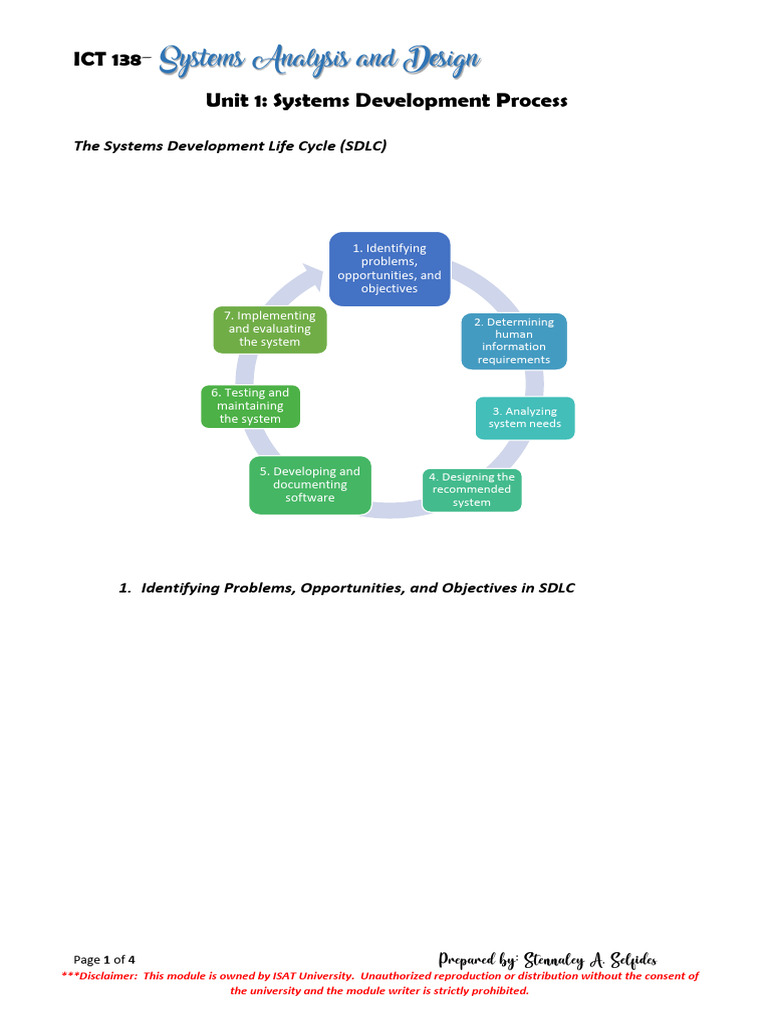 The Systems Development Life Cycle | PDF | Information Science | Computing