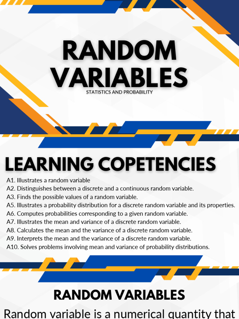 Understanding Random Variables in Statistics | PDF | Probability ...