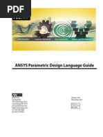 Ansys Parametric Design Language Guide