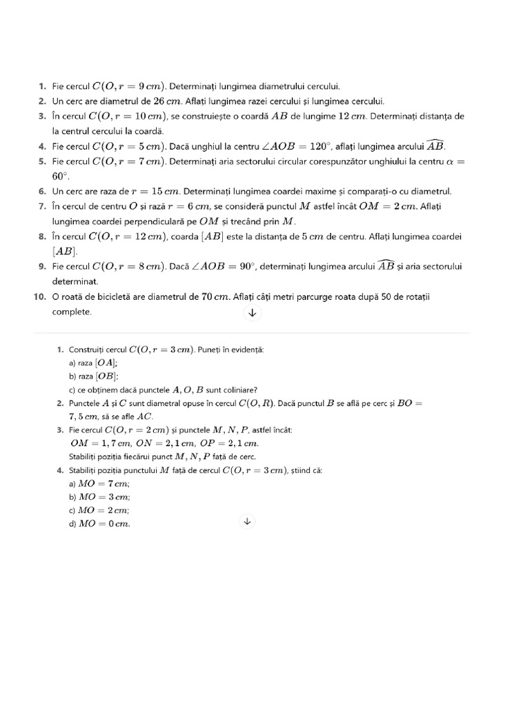 Fisa Teste Matematica Clasa 9 | PDF