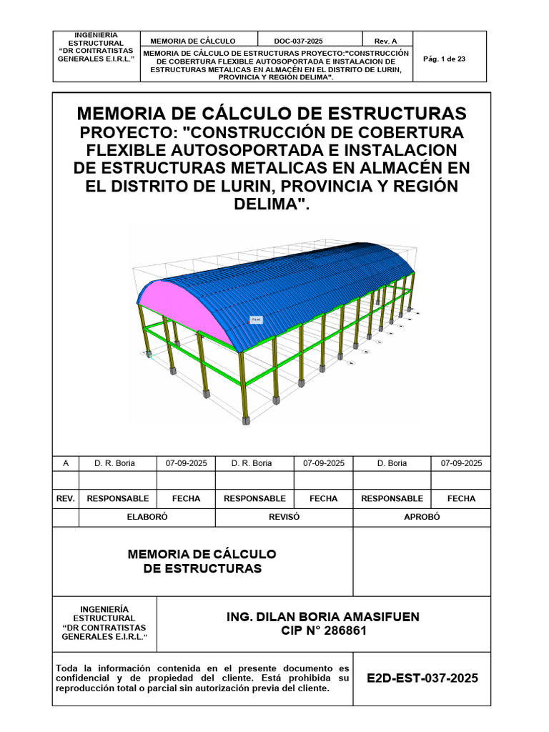 1.Mc Estructuras Metálicas-Autosoportado - Lurin 09.09.25 | PDF ...