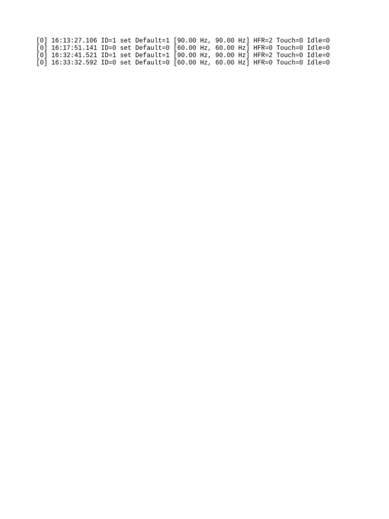 Device Settings Log Data | PDF