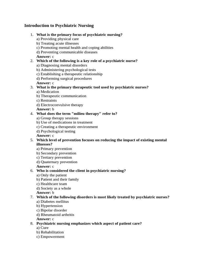 Essentials of Psychiatric Nursing | PDF | Mental Disorder | Psychiatry