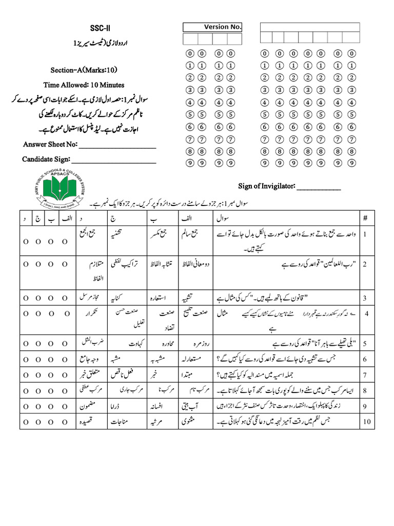 Test Series 1 | PDF