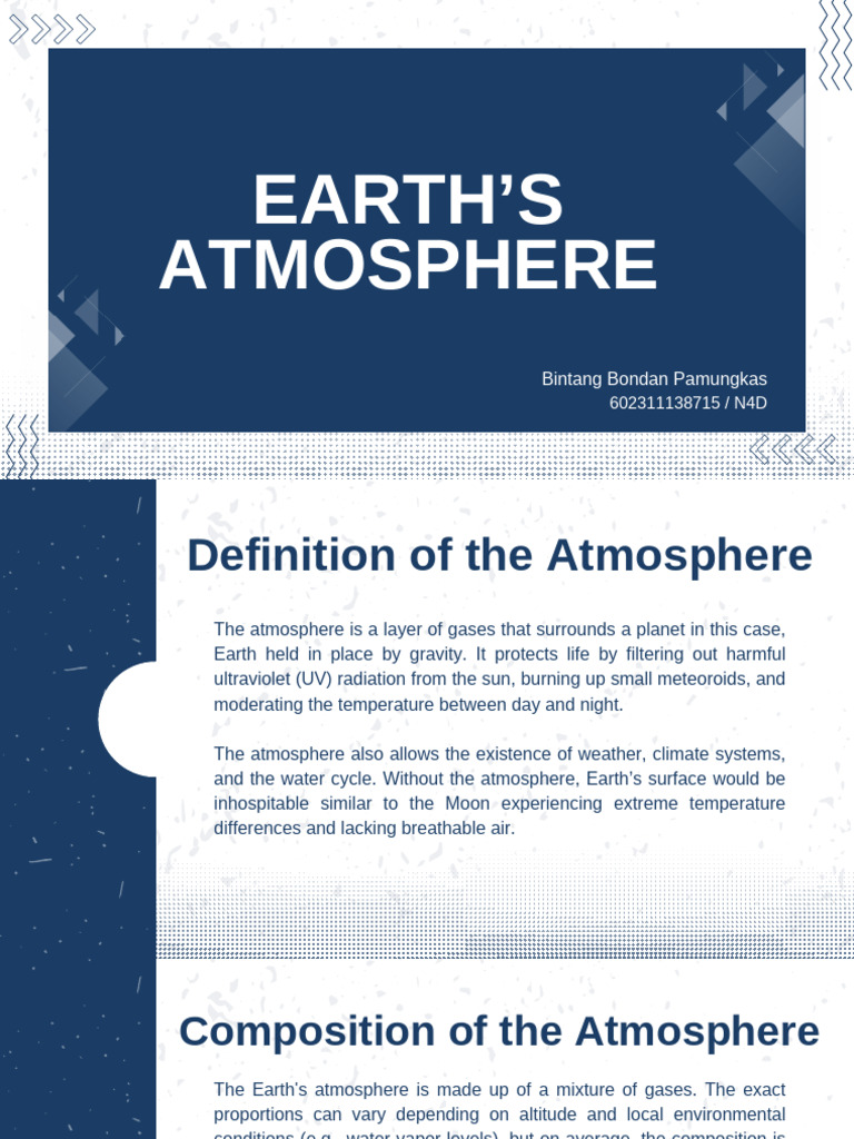 Understanding Earth's Atmosphere | PDF | Atmosphere Of Earth | Atmosphere