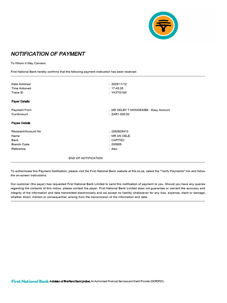Payment Notification (1) | PDF