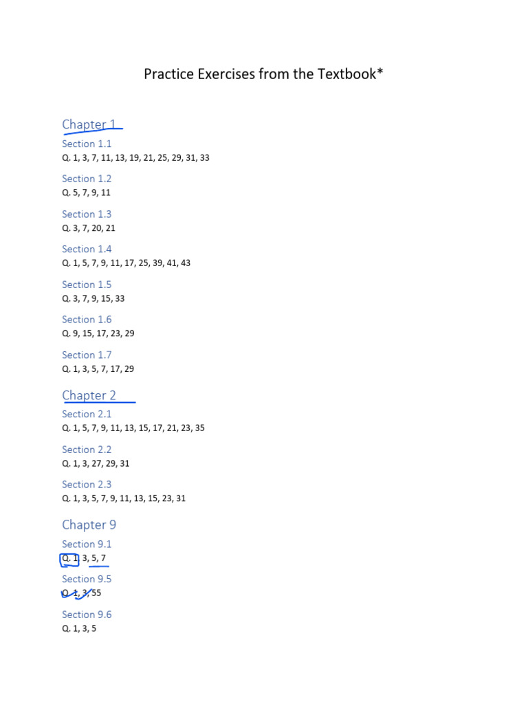 Discrete Math Practice Exercises List | PDF