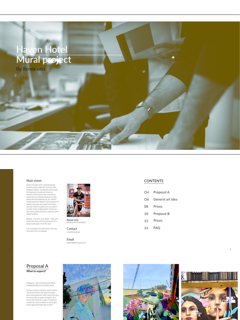 Haven Hotel Mural Project Proposal | PDF | Mural