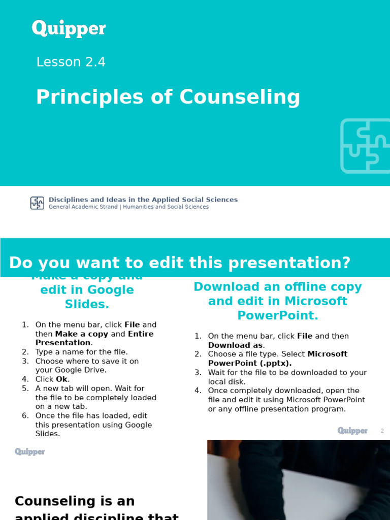 Principles of Counseling in Practice | PDF | Psychotherapy | Microsoft ...