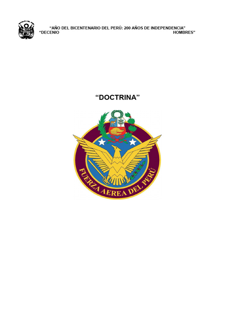 Doctrina_Basica_de_la_Fuerza_Aerea_DBFA_1-1_2021 | PDF | Estado ...