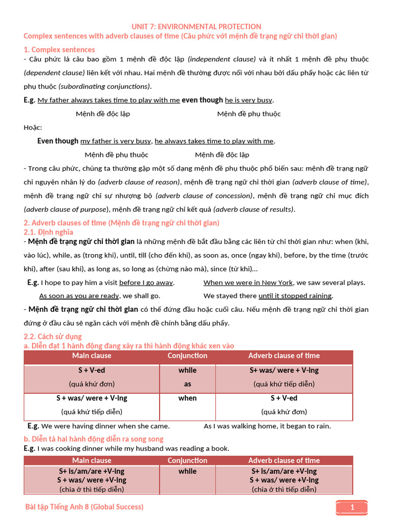 English 8: Environmental Protection Exercises | PDF | Yellowstone ...