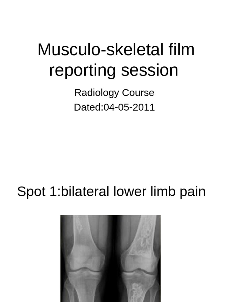 MSK Rad Spots | PDF