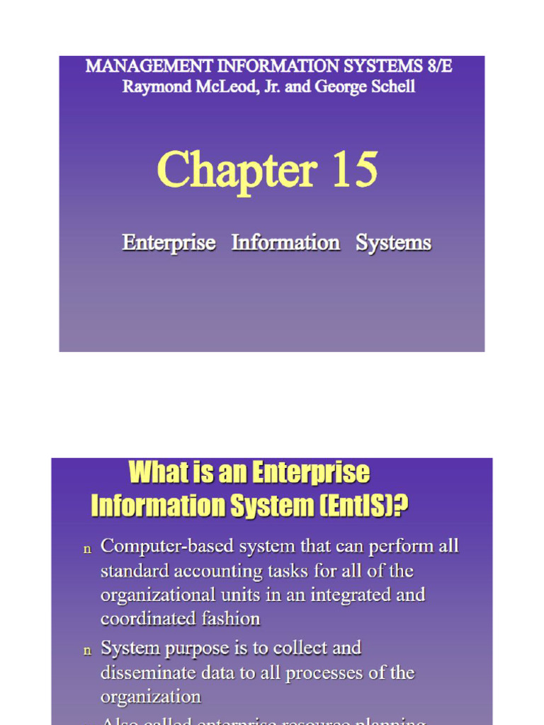 Chapter-15 - Enterprise Info System (3) (3) (1) (1) | PDF