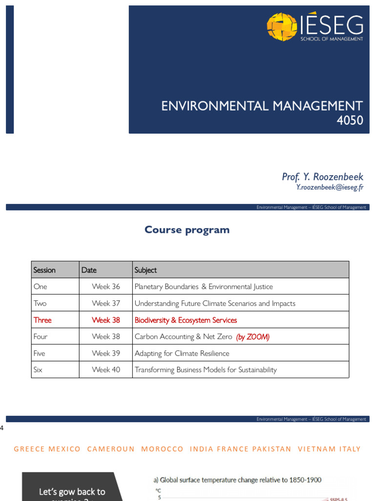 Biodiversity and Ecosystem Services Overview | PDF | Biodiversity | Nature