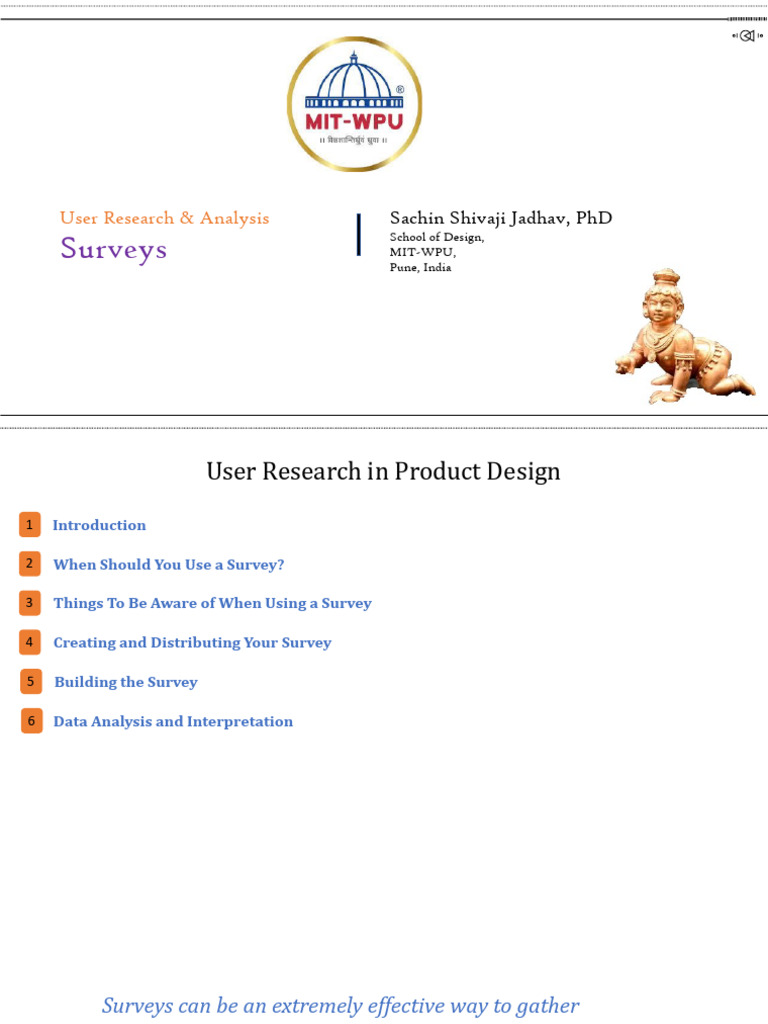 Effective User Surveys for Product Design | PDF | Self Report Study ...