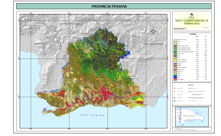 Mapa de Ríos y Arroyos en Peravia | PDF | Habitat | Entorno natural