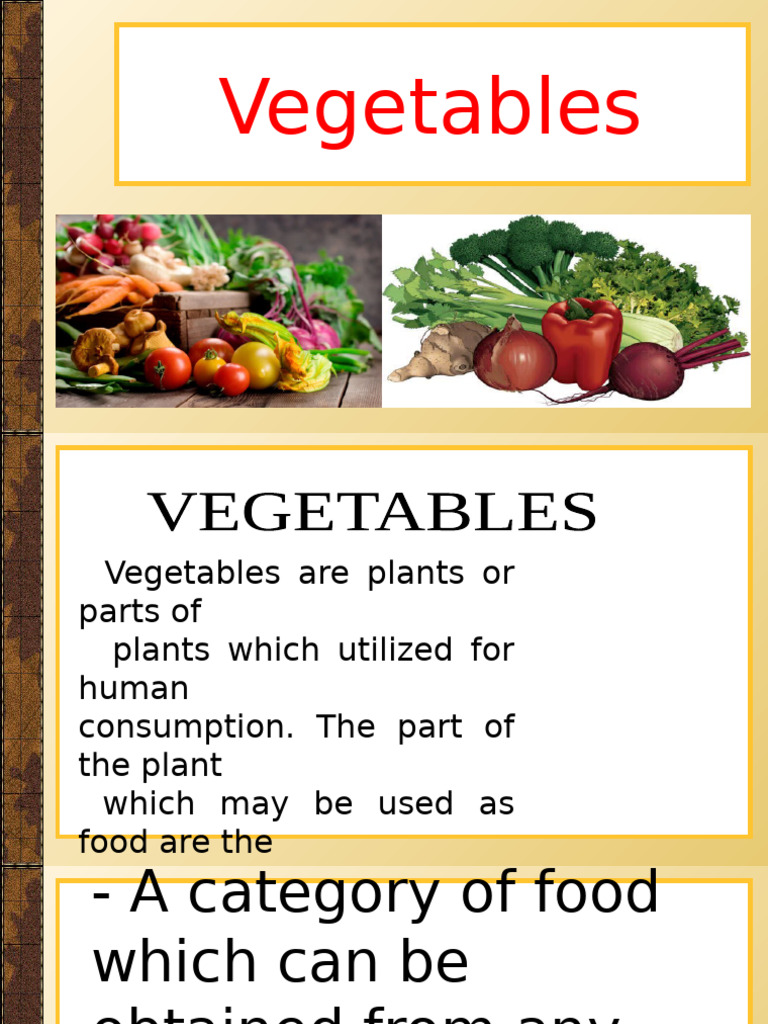 Comprehensive Guide to Vegetables | PDF | Onion | Vegetables