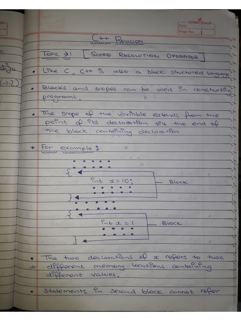 C++ Revision | PDF