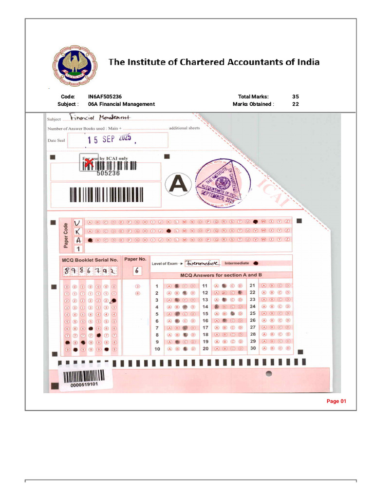 2DMCI - RTI Page for Answersheet | PDF