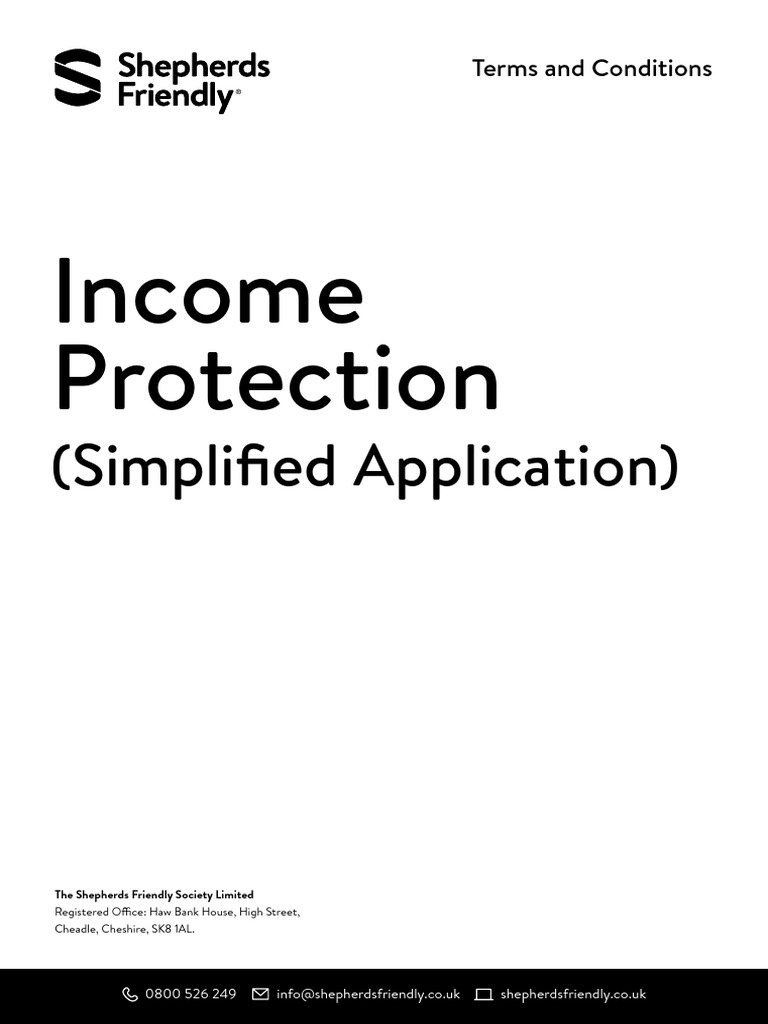 Income Protection (Simplified Application)_Terms & Conditions_2023.10 ...