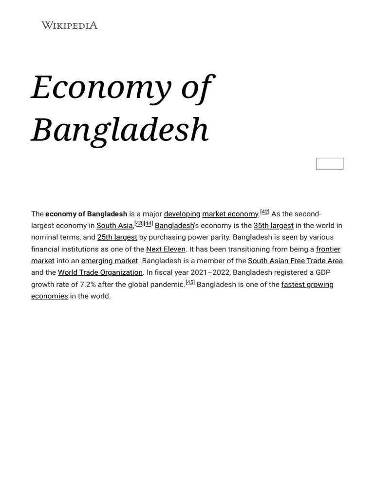 Bangladesh's Growing Economy Overview | PDF | Bengal | Economies