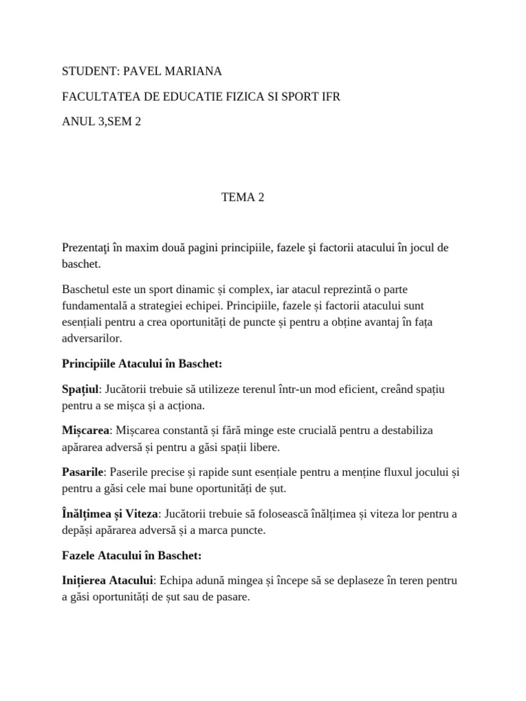 Baschet 2 | PDF