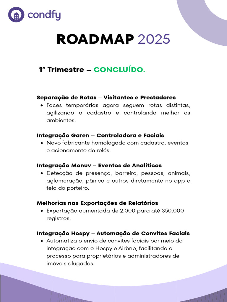 Roadmap Condfy 2025 | PDF | Informática