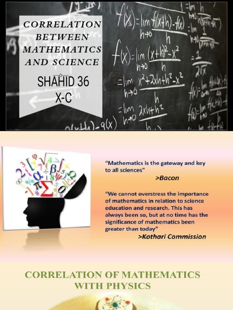 Correlation Between Mathematics and Science | PDF