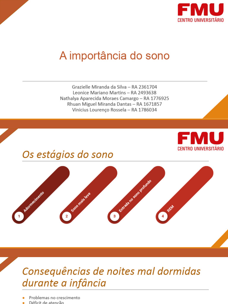 Importância do Sono e Suas Consequências | PDF