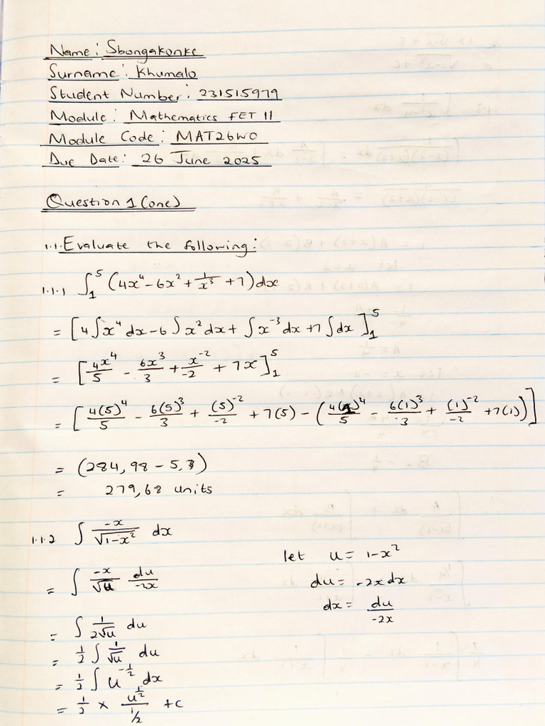 Maths assignment | PDF