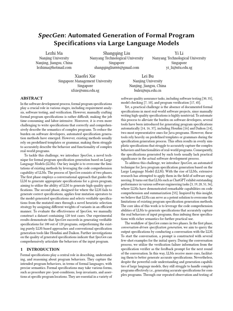 2401.08807v1 | PDF | Formal Verification | Specification (Technical ...