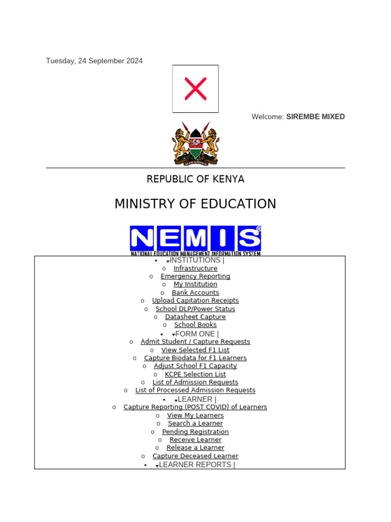 NEMIS 1 | PDF