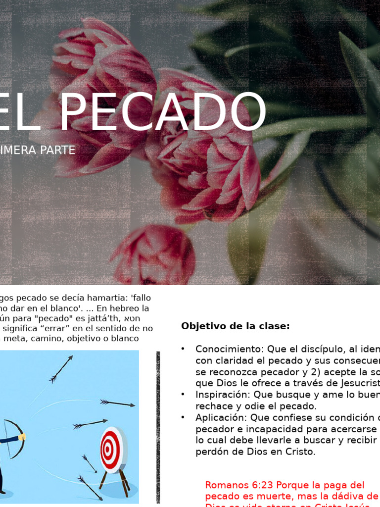 Entendiendo el Pecado y su Solución | PDF | Pecado | Jesús