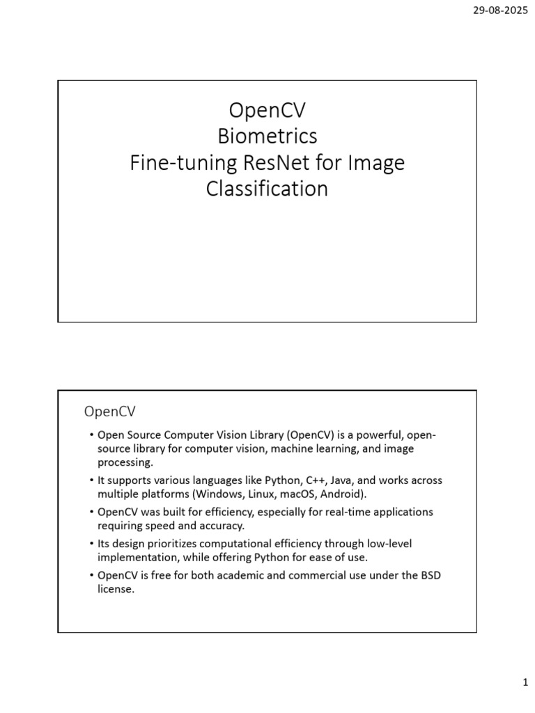 4 Res Net Transfer Learning Demo | PDF | Biometrics | Applied Mathematics
