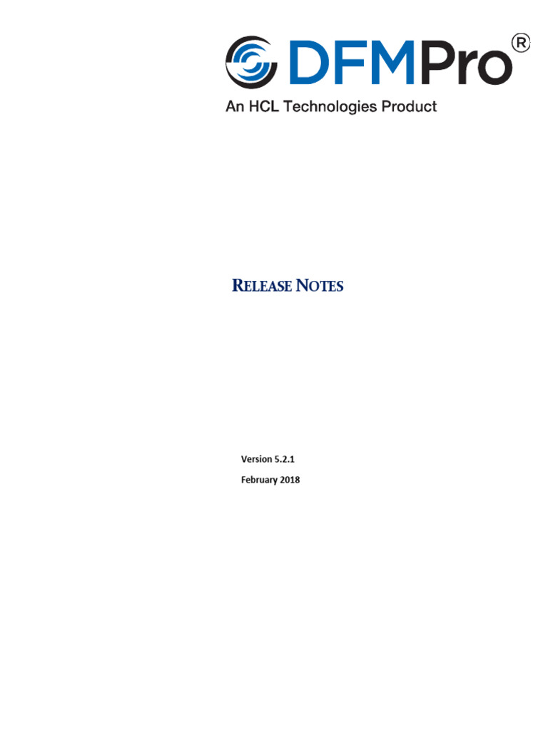 D FM Pro Release Note | PDF | Copyright | Private Law