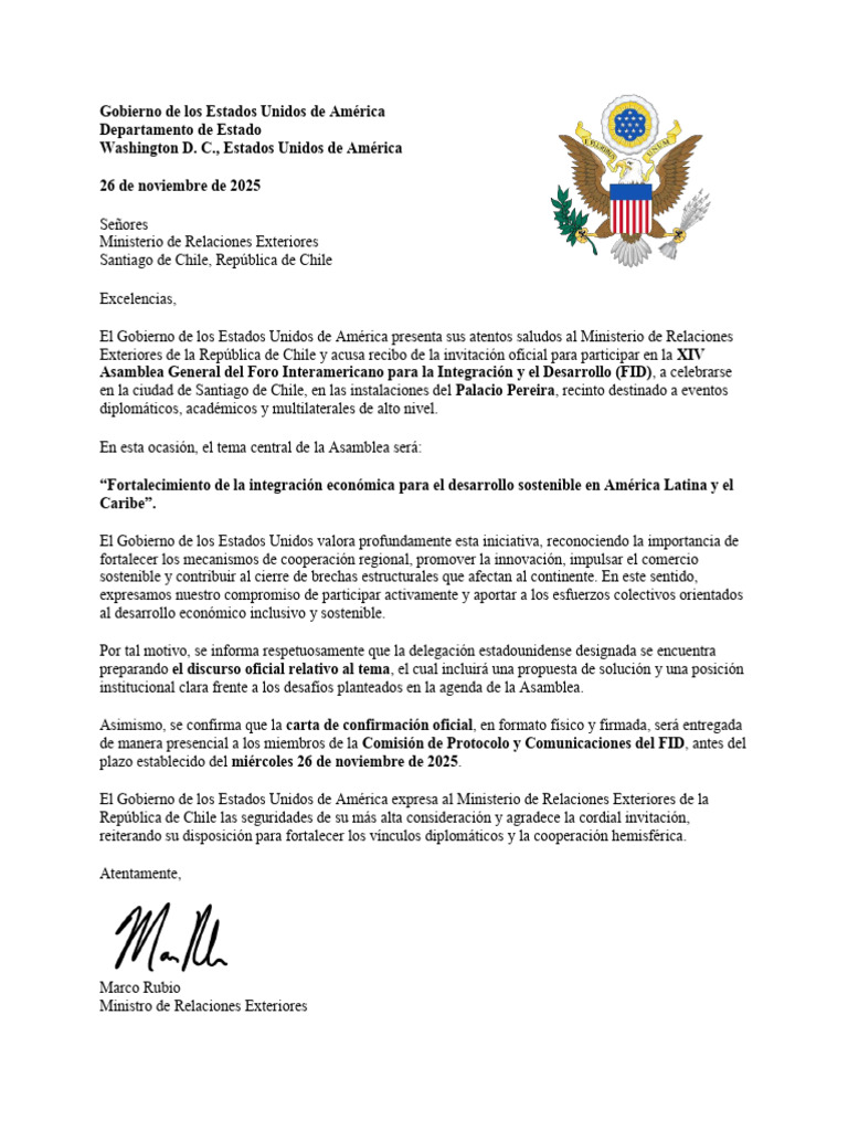 Gobierno de Los Estados Unidos de América | PDF
