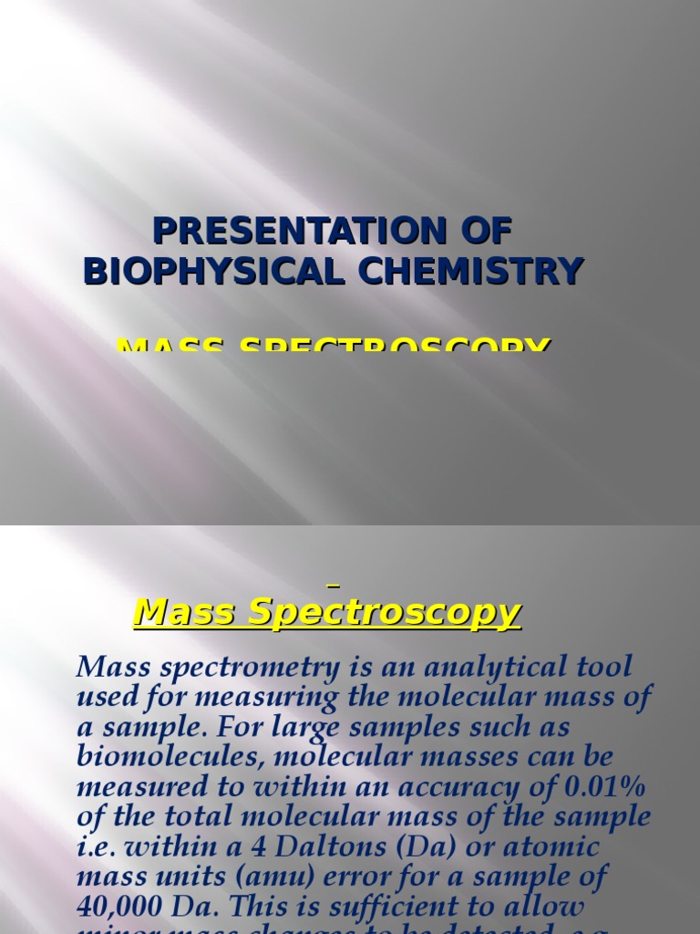 Mass Spectroscopy and Raman Spectroscopy. PDF Raman Spectroscopy