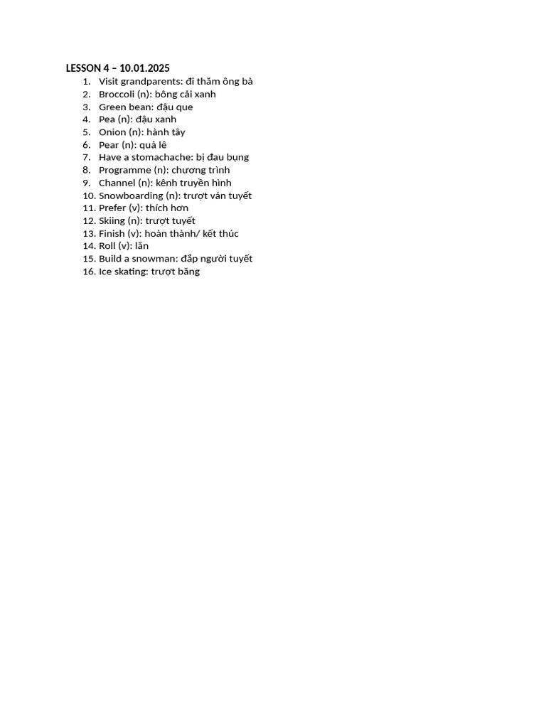 Lesson 4 - 10.01.2025 | PDF
