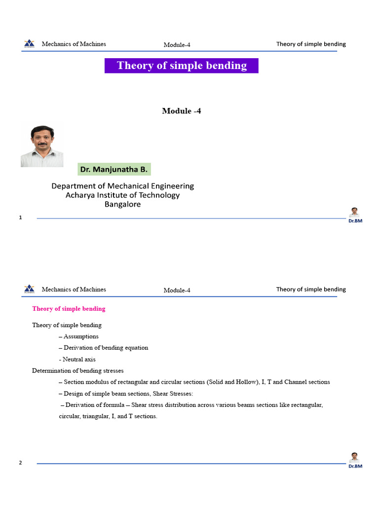 Bending Theory and Beam Design Guide | PDF | Bending | Beam (Structure)