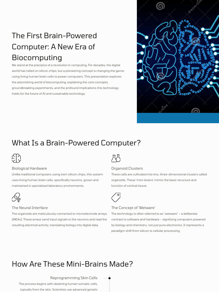 Brain-Powered Computers: Biocomputing Revolution | PDF | Brain ...
