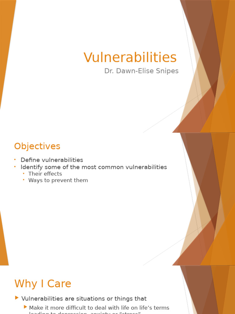 Understanding and Managing Vulnerabilities | PDF | Vulnerability | Self ...
