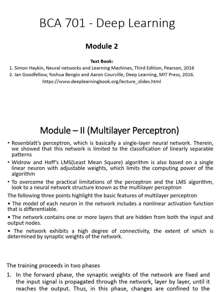 Multilayer Perceptron Overview | PDF | Deep Learning | Applied Mathematics