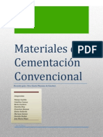 Materiales de Cementacion Convensional