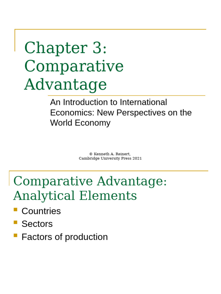 Understanding Comparative Advantage in Trade | PDF | Comparative ...